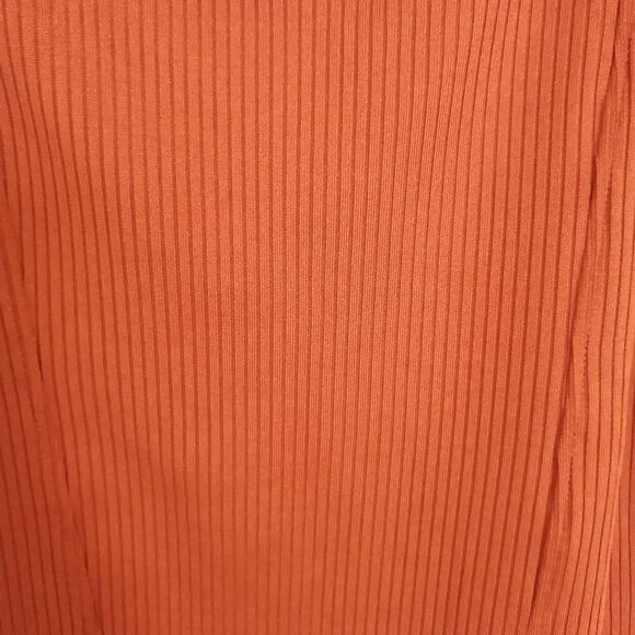 NWOT Free People It Girl Top Long Sleeve Tee Orange Size Small - Picture 5 of 6